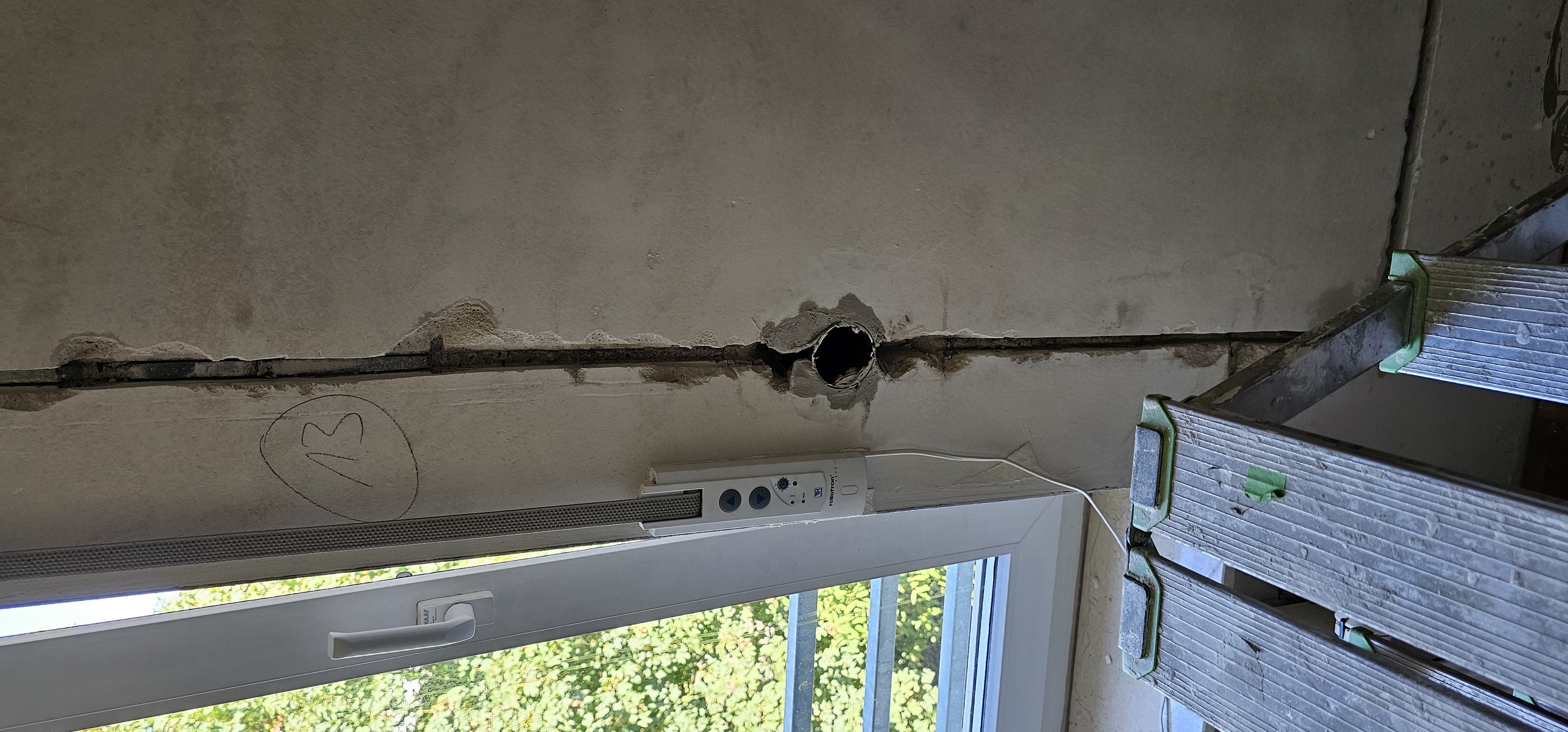 Elektroinstallation im Innenbereich.